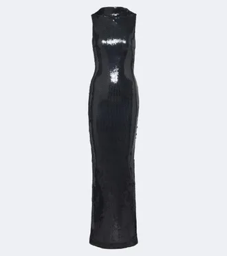 Retrof&ecirc;te Retrof&ecirc;te Liela open-back sequined gown