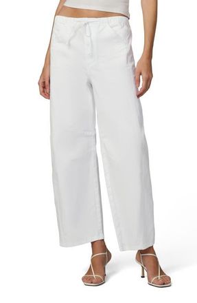 Joe's The Bowie Cotton Blend Drawstring Pants in White at Nordstrom, Size X-Small