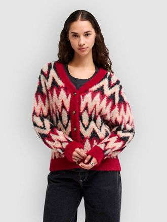 Rvca Sweetheartgan Strickjacke rot