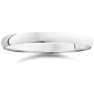 Pompeii3 3mm Dome High Polished Wedding Band 950 Platinum Size Selectable