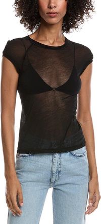 Helmut Lang Twisted Crop Sheer Top