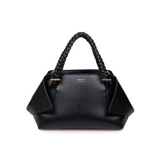 Ferragamo Scarf Sh Handbag In Calfskin Color Black