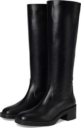 Stuart Weitzman Kaia Knee-High Boot Womens Flat Shoes Black : 7.5 M, Leather/Rubber