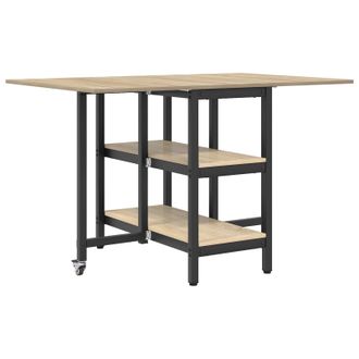 vidaXL Mesa De Comedor 122 X 80 X 76,5 Cm Madera De Ingenier&iacute;a Vidaxl
