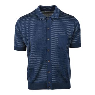 Rakk&igrave; Cardigan a Polo - - Knitwear - Uomo - Blu - M