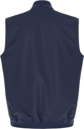 Brunello Cucinelli Mens Blue Polyester Sleeveless Jacket Clothing