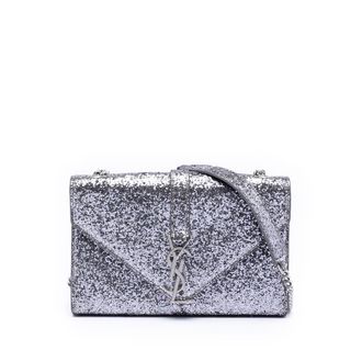 Saint Laurent Pre-owned Saint Laurent Glitter Galactica Leather Monogram Envelope Chain Wallet Ladies 2SZWI1J864DCVTXF
