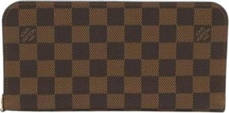 Louis Vuitton Pre-owned Portefeuille Insolite Damier lange portemonnee - Dames - Vintage Clutch - Bruin - ONE Size - Vintage