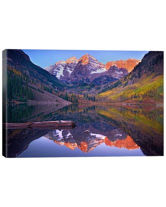 iCanvas Icanvas Maroon Bells Reflected In Maroon Bells Lake, Snowmass Wilderness, White River National Forest, Colorado By Tim Fitzharri