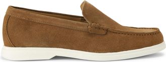 Kurt Geiger Mens Suede Sully Loafers - Tan - Size UK 12
