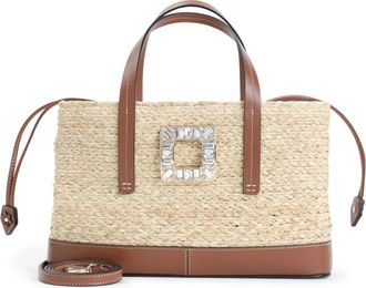 Roger Vivier Nude & Neutrals Handtas Chic Design - Dames - Handtassen - Beige - ONE Size - Leer - Tassen