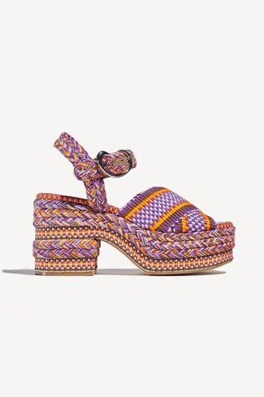 Amambaih Gala High platform sandals in Orange at Nordstrom, Size 40
