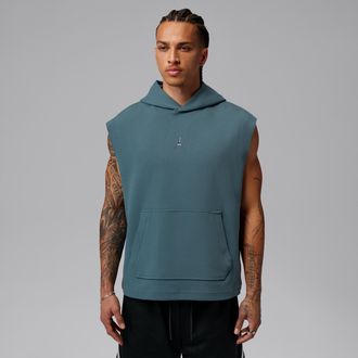 Nike Jordan Mens Jordan Sport Hoop Fleece Dri-FIT Sleeveless Pullover Hoodie in Blue | IF3795-031