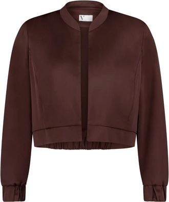 Vera Mont Satengjas - Dames - Jassen - Bruin - Maat: 2XL Satijn