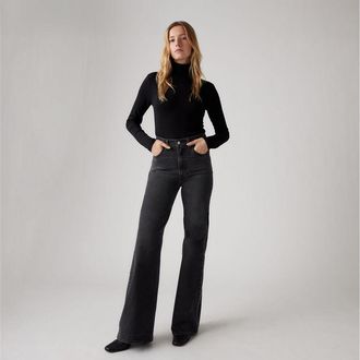 Levi's Ribcage Bell Jeans - Womens - 23X30 - Black