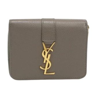 Saint Laurent Pre-owned Wallet (bi-fold) - - Pre-owned - Donna - Grigio - ONE SIZE
