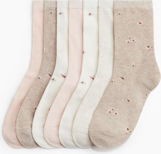 H&M 7er-Pack Socken - White