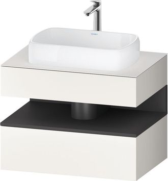 Duravit Duravit - Qatego Consola Mueble Bajo Lavabo, 1 Extra&iacute;ble, 1 Caj&oacute;n