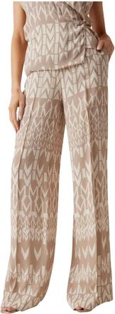 Marciano Britney Straight Pant - Dames - Wijde Broeken - Beige - 2XL - Broeken