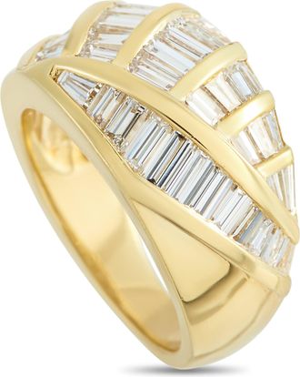 Luxury Bazaar 18K Yellow Gold 2.60ct Diamond Ring MF10-011926