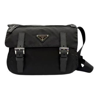 Prada Borsa a tracolla Pre-owned in nylon - - Pre-owned - Uomo - Nero - ONE SIZE