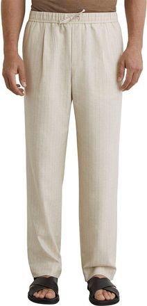 Reiss Slayman Pinstripe Tapered Linen-Blend Trouser