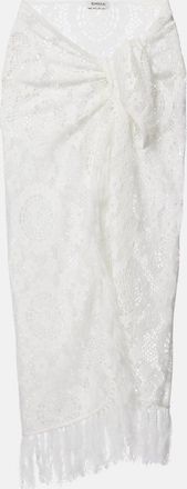 SIMKHAI Thyri fringed beach cover-up