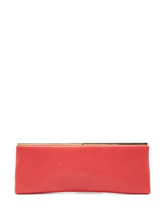 Jimmy Choo London Leren clutch - Rood