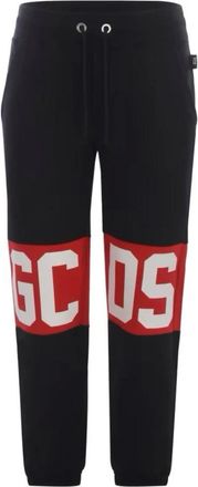 GCDS Gcds, Broeken, Heren, Zwart, 2Xl, Zwarte Slim Fit Broek