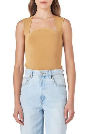endless rose Sculpted Neck Knit Tank at Nordstrom Rack, Size X-Small