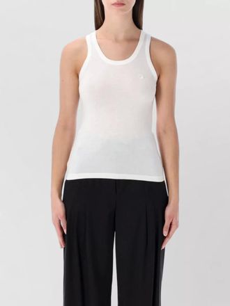Coperni logo-embroidered tank top