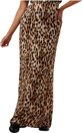Silvian Heach Midi Rok - Dames - Maxi Rokken - Bruin - 2XS - Rokken