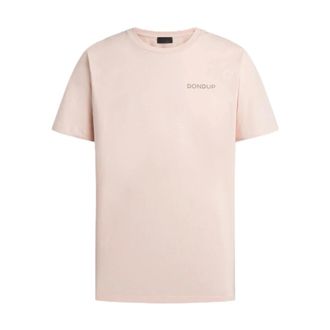 Dondup T-Shirts, male, Pink, Size: XL Crew Neck T-Shirt