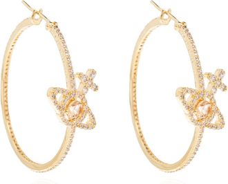 Vivienne Westwood Earrings, female, Yellow, Size: ONE SIZE Olympia Earrings