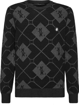 Billionaire Boys Club Pullover Ronde Hals - Heren - Ronde hals truien - Zwart - 3XL - Wol - Truien & Vesten