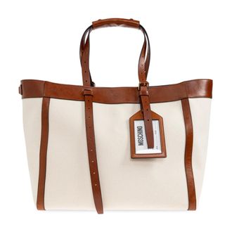 Moschino Heren, Tassen, Beige, Maat: ONE Size Leer
