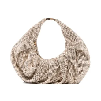 Benedetta Bruzziches Tassen, Dames, Geel, ONE Size, Satijn, Yennefer Shine Crazy Diamond