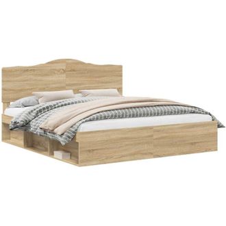 vidaXL Estructura De Cama Sonoma 200 X 200 Cm Madera De Pino Macizo Vidaxl