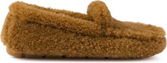 Prada Brown Slip On Loafers