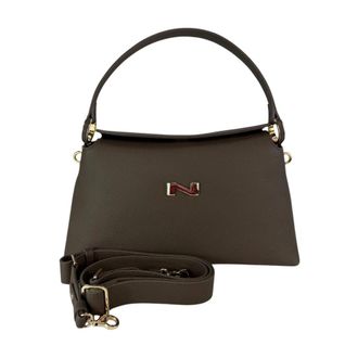 Nathan-Baume Tassen, Dames, Bruin, ONE Size, Leer, Freesia Handtas