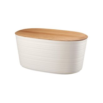 Guzzini Cesta De Pan Con Tapa Y Tabla De Cortar En Bamb&uacute; 392x232x190