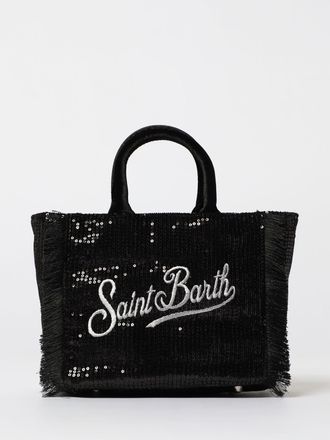 MC2 Saint Barth Borsa Vanity Mini Mc2 Saint Barth in velluto con paillettes ricamate