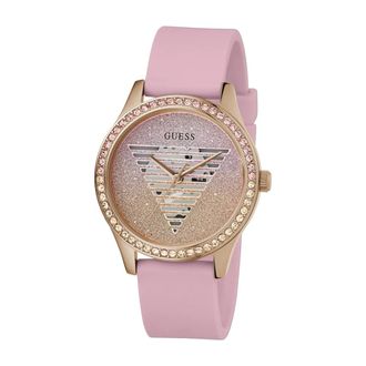 Guess Idol 38 mm siliconen armband - Dames - Horloges - Roze - ONE Size - Accessoires