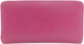 Gucci Pre-owned Wallets, female, Pink, Size: ONE SIZE Pre-owned Vintage Long Wallet (bi-fold)