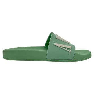 Amiri Pool Sandals in Green Rubber