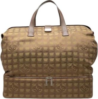 Chanel Borsa Weekender Vintage in Nylon Pre-owned - - Pre-owned - Donna - Marrone - ONE SIZE