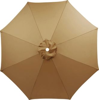 No Brand Funda De Repuesto Para Sombrilla De 3 Metros, 8 Varillas, Impermeable, Resistente A Los Rayos Uv, Tejido De Repuesto - Color Caqui