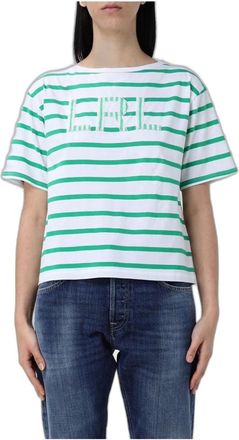 Ralph Lauren T-shirt a righe in cotone - - Tops - Donna - Multicolore - S