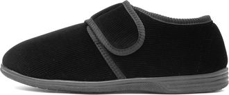 Jo & Joe Zak Mens Black Wider Fitting Slipper - Size 10 UK - Black