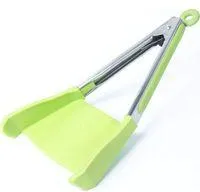 OEM Pinza Da Cucina Intelligente E Raschietto In Un Unico Utensile, Con Struttura In Acciaio Inox Antiaderente Resistente Al Calore E Pinze In Silicone, U